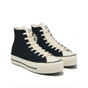 Converse Chuvk Taylor All Star Hi Lift Platform Sneaker- Black/Egret